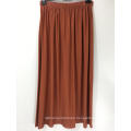 Button Front Rust Coloured A line Skirt